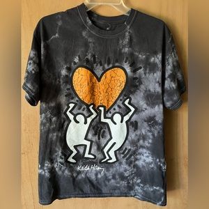 Keith Haring tie-dye shirt